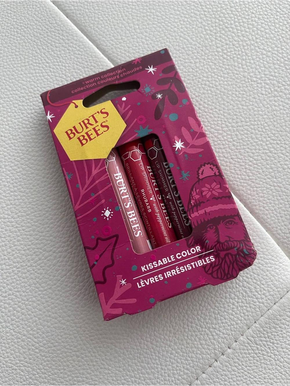Burt's Bees Kissable Color Lip Crayon Trio - Berry Pink Packaging